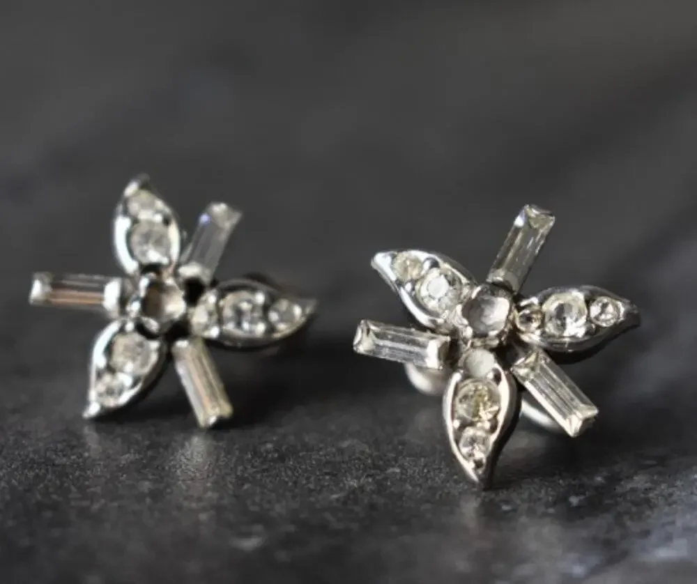 925 Sterling Silver White CZ Earrings